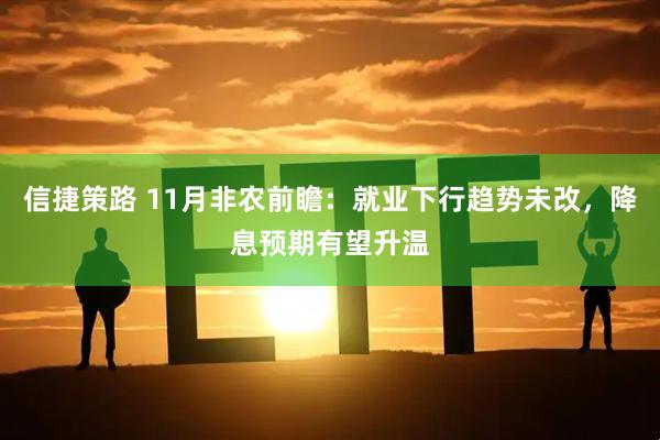 信捷策路 11月非农前瞻：就业下行趋势未改，降息预期有望升温